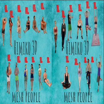 Second Life Marketplace - 18-HIMIKO-3D.SPORT_YOGA-GIRL (Himiko-3D-B&P)